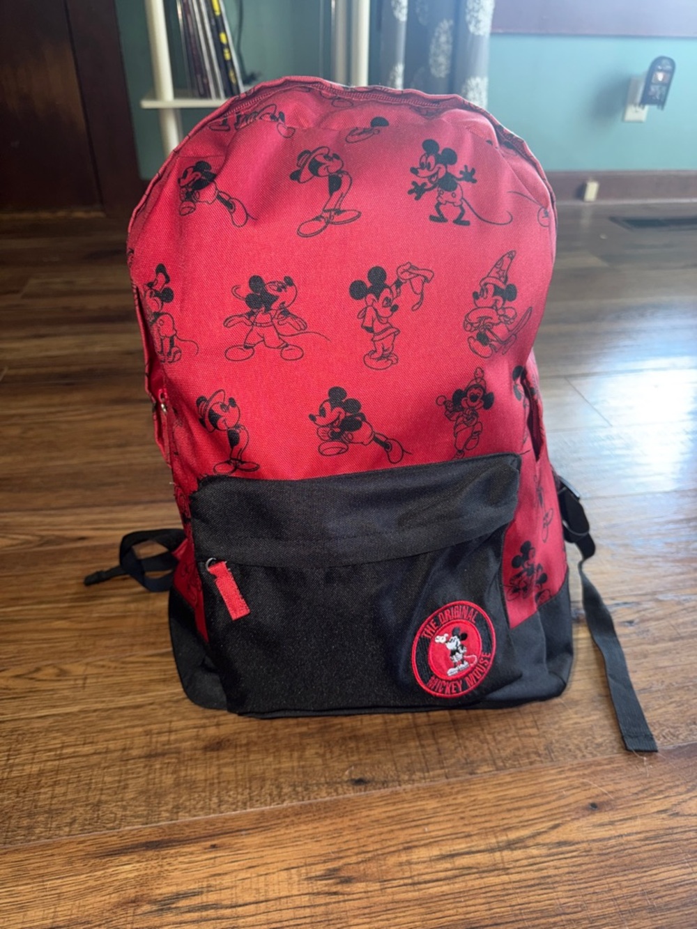 Disney Store Mickey Mouse Red & Black Backpack